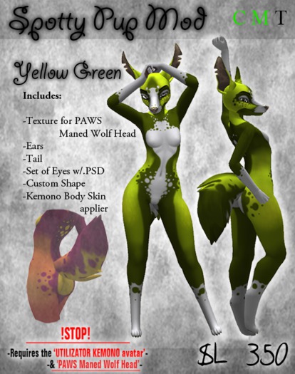 .:Chimera:. Spotty Pup Mod _ YellowGreen