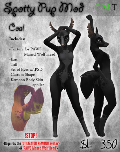 .:Chimera:. Spotty Pup Mod _ Coal