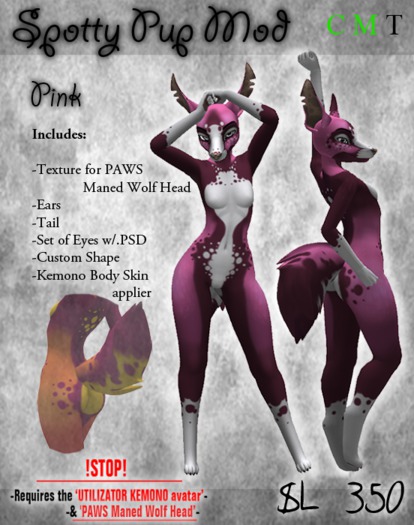 .:Chimera:. Spotty Pup Mod _ Pink