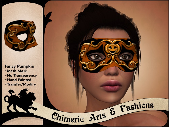 ~Chimeric Fashions~ Fancy Pumpkin Mask