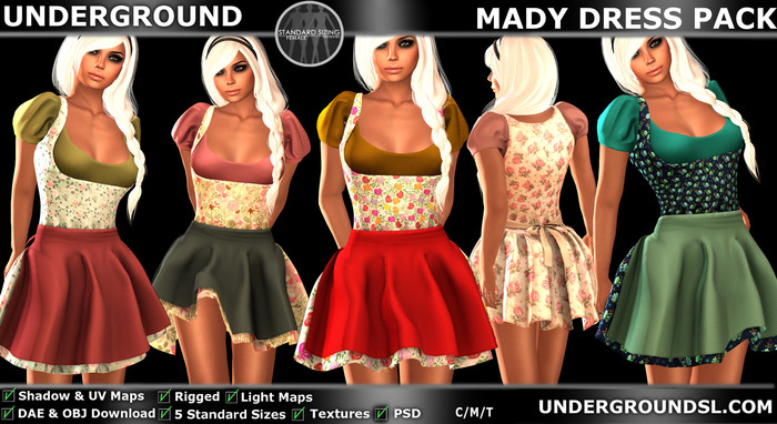 [UG MESH] MADY DRESS PACK