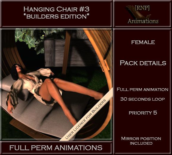 [RNP] Hanging Chair #3_Female - Full Perm Animation