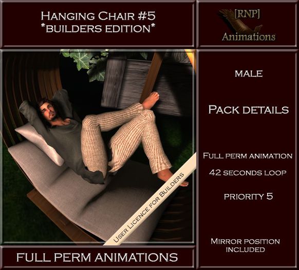 [RNP] Hanging Chair #5_Male - Full Perm Animation