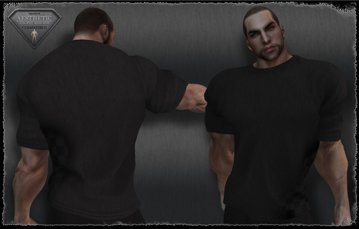 T-Shirt - Check - Black