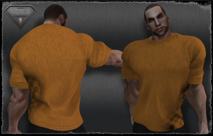 T-Shirt - Check - Orange