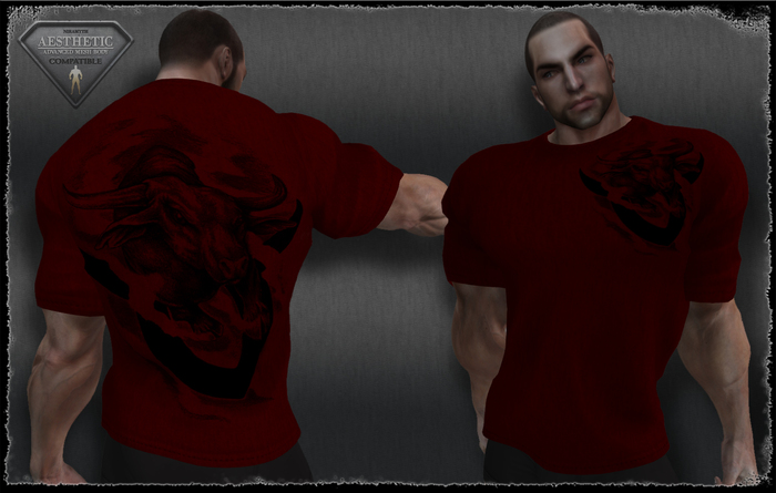 T-Shirt - Bull - Red