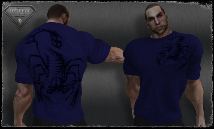 T-Shirt - Scorpion - Blue