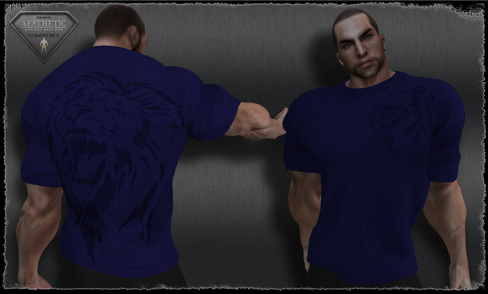 T-Shirt - LionHead - Blue