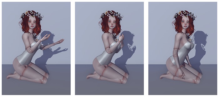 Serendipity cute doll pose pack 6