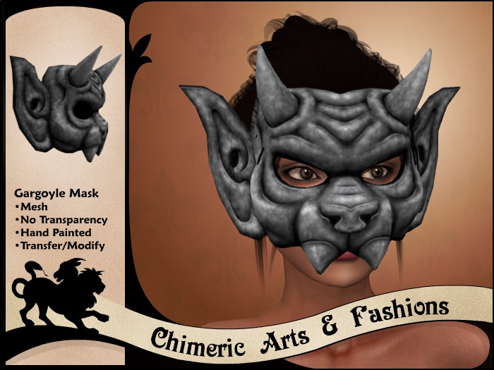 Gargoyle Mask (Grey)