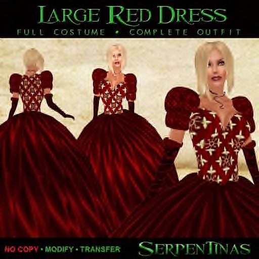 Large Red Dress