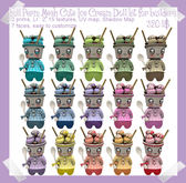 Full Perm MESH Cute Ice Cream Doll kit for builders