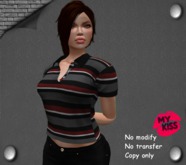 MY KISS - Polo Striped Black - In Box