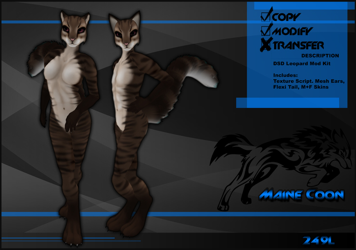 [Virtual Fuzz]  DSD Leopard Maine Coon Brown
