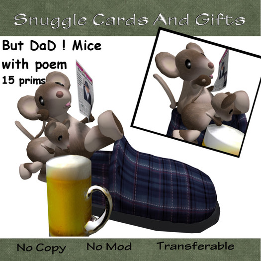 But DaD ! Mice with poem