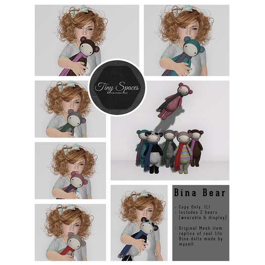 Tiny Spaces - Bina Bear (Pink)