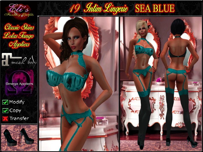 19 Intim Lingerie Sea Blue