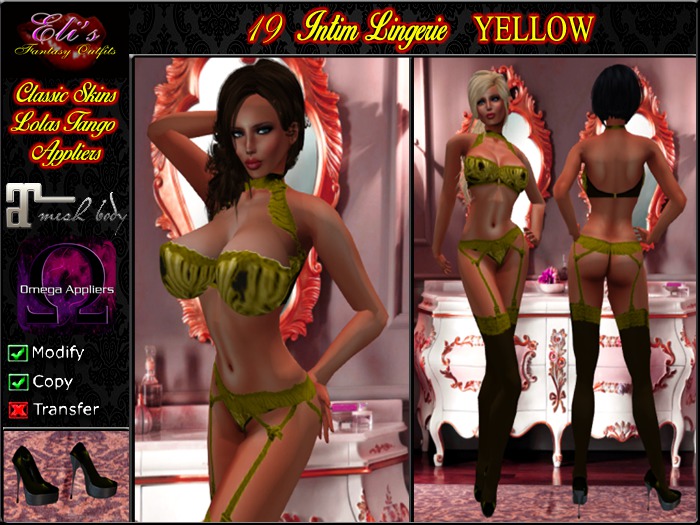19 Intim Lingerie Yellow For Lolas Tango - Eli's
