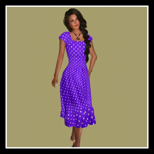 PURPLE PEASANT DRESS