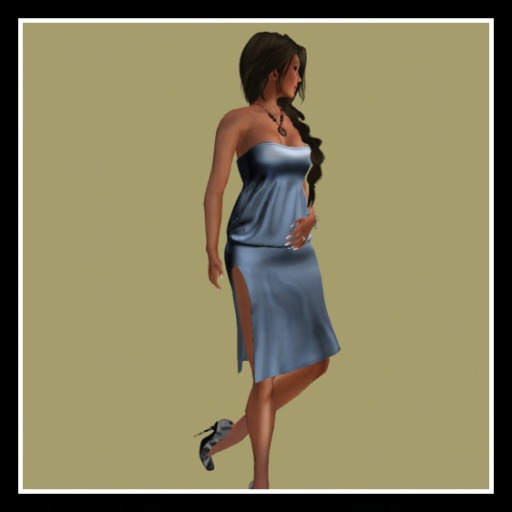 ICE SILK STRAPLESS DRESS