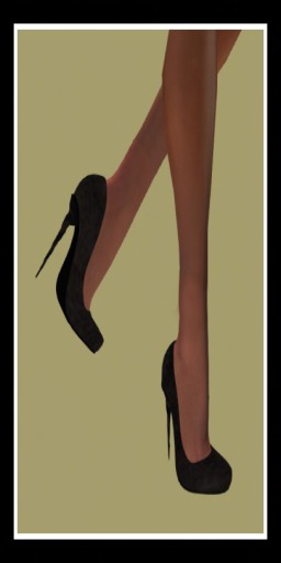 VLD DARK BROWN SUEDE HEELS FOR SLINK HIGH FEET-B
