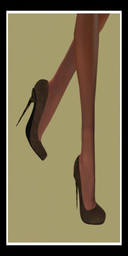VLD BROWN SUEDE HEELS FOR SLINK HIGH FEET-B