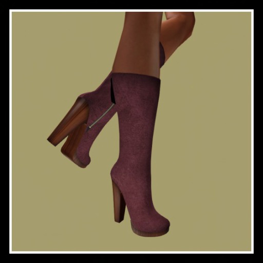 VLD Suede Red wooden sole Boots-B