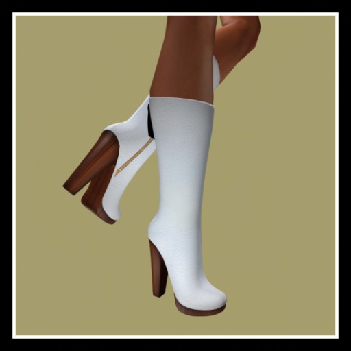 VLD Suede White wooden sole Boots-B