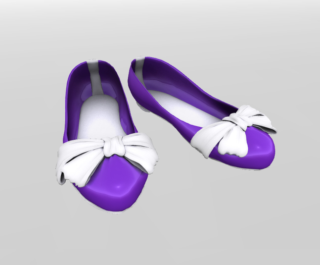 flat shoes - purple