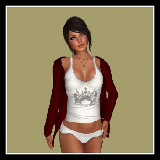 RED OPEN HOODED JACKET