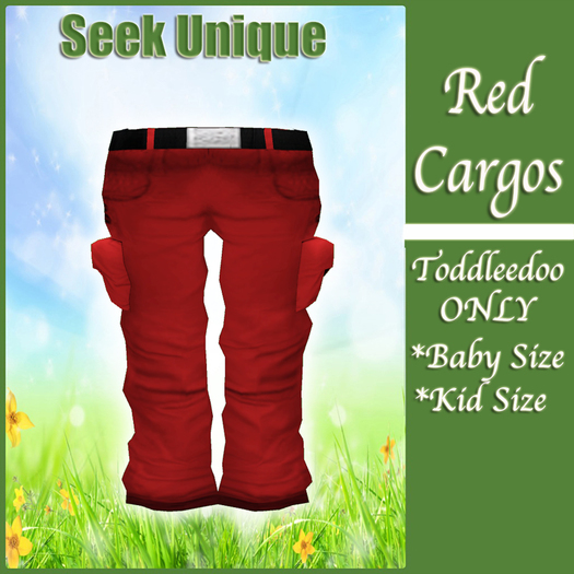 TD RED CARGO PANTS