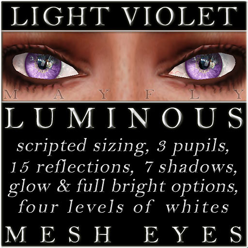 Mayfly - Luminous - Mesh Eyes (Light Violet)