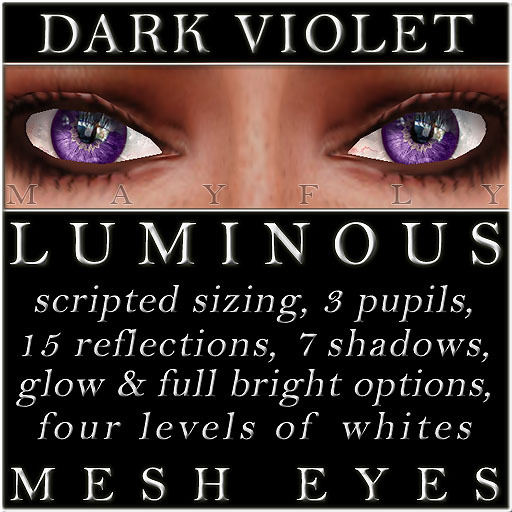 Mayfly - Luminous - Mesh Eyes (Dark Violet)