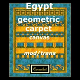 Egypt - geometric carpet canvas