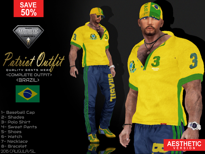 CA AESTHETIC PATRIOT OUTFIT BRAZIL