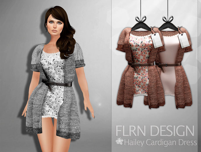[FLRN] Hailey Cardigan Dress Orange