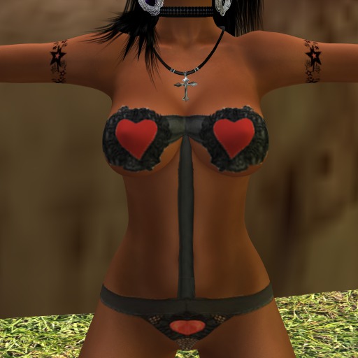 Heart-Kombo-Dessous-Set (including OMEGA-APPLIER)
