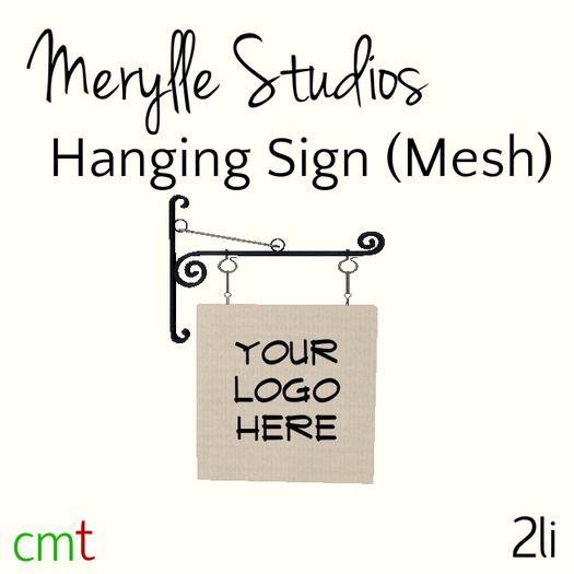 [Merylle Studios] ~ Hanging Mesh Sign 