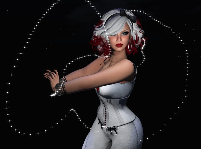 white Starhand particle \\ by Delain Canucci