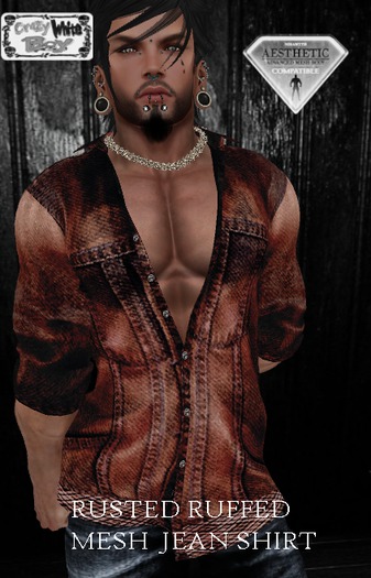 CWB_T-Shirt - Fitted Mesh plaid/leaf (ADD)