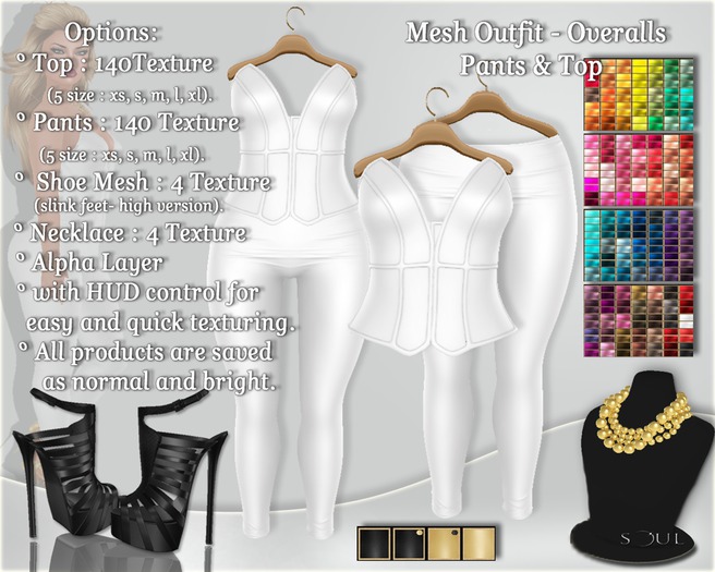 !Soul Mesh Suit - Overall -140 Texture - Set 1
