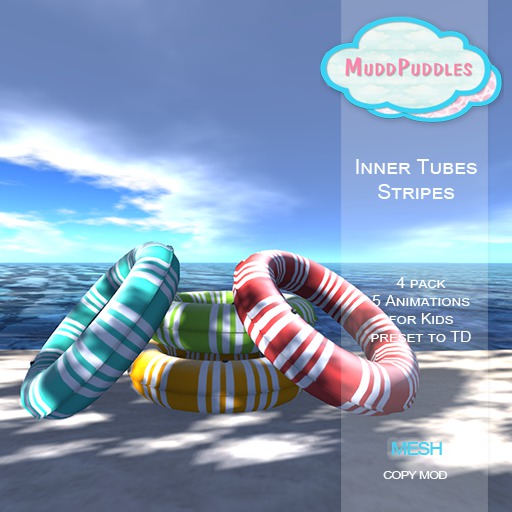 MuddPuddles: Stripes Inner Tubes