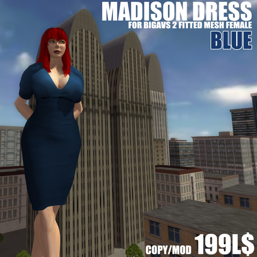 BA2: Madison Dress Blue