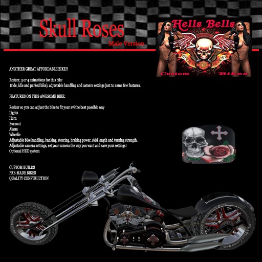Skull Roses M Boxed