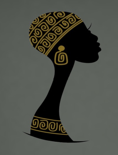 African Female Wall Art Sticker