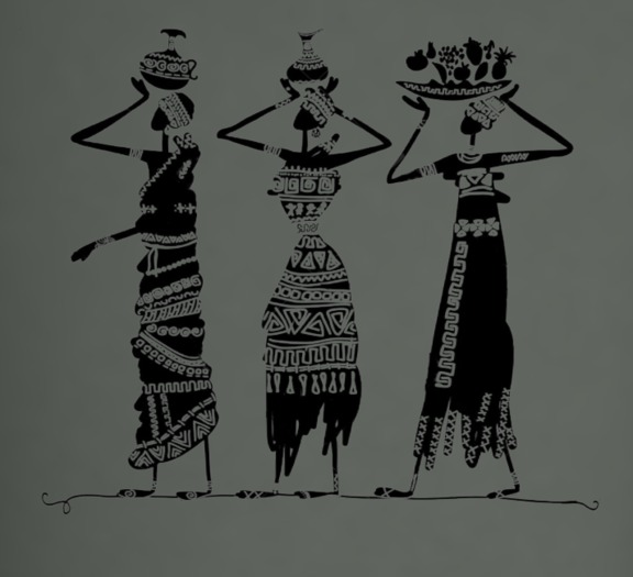 African Women Wall Art Sticker