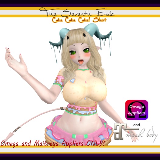 T7E: Cake Cake Cake! Shirt - Party - Omega & Maitreya Appliers