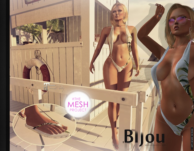 .Bijou || CHANEL (FittedMesh Swimsuit for o.a. TMP, Maitreya, Classic ava's & more..)