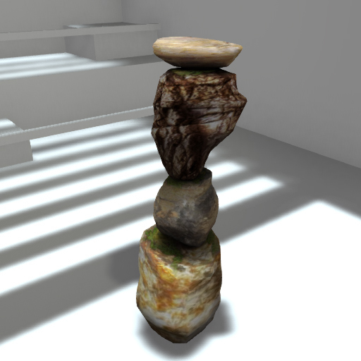 [AG] Zen Stacked Rocks V2 Mesh COPY
