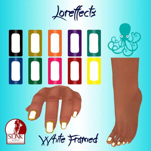 White Framed Nails